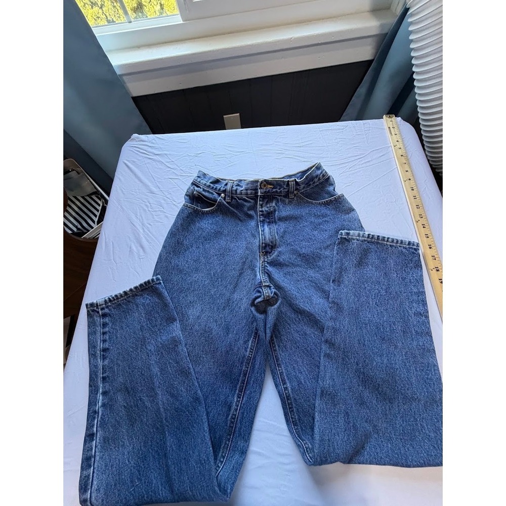 VTG Bugle Boy Jeans 750 High Waisted Straight Leg Medium Wash Denim 30W